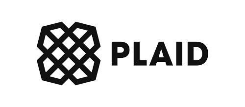 Plaid logo black